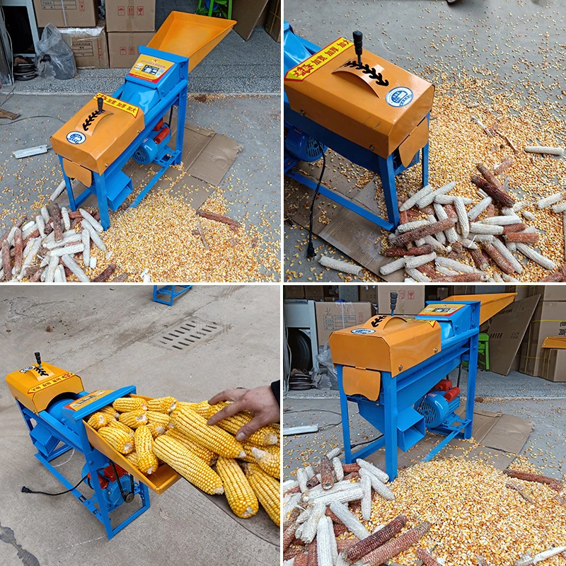 High Quality Corn Thresher Mini Automatic Electric Maize Processing Machine Small Corn Sheller