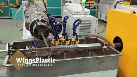Электрическая защита HDPE ПВХ Пластиковая гофрированная труба Шланг Экструдер Производственная линия Производственное оборудование
