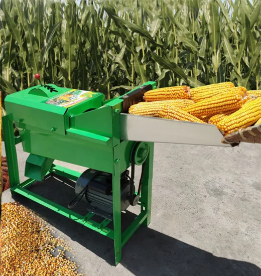 Сельскохозяйственное оборудование Мини-молотилка для кукурузы Маленькая электрическая машина для очистки кукурузы